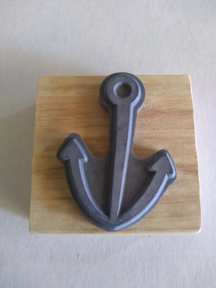 Guardanapos Ocean Fun placa vermelha 2 carimbos de borracha âncora capitão veleiro navio Deco - Imagem 3 de 4