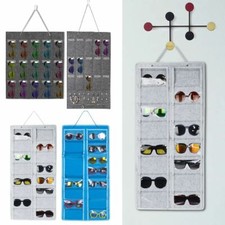 Hanging Sunglasses Storage Bag Display Felt Wall Stand Glasses Holder Organizer