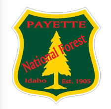12" payette national forest bumper sticker decal usa made