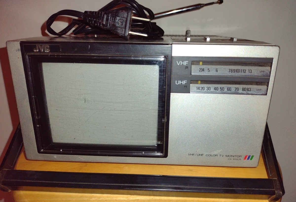 その他 tv* Victor JVC TV CX-610US Mini Color Monitor Television UHF VHF CX