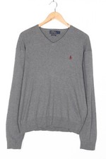 POLO RALPH LAUREN Jumper Sweater Men Size L Pima Cotton V Neck VR2353