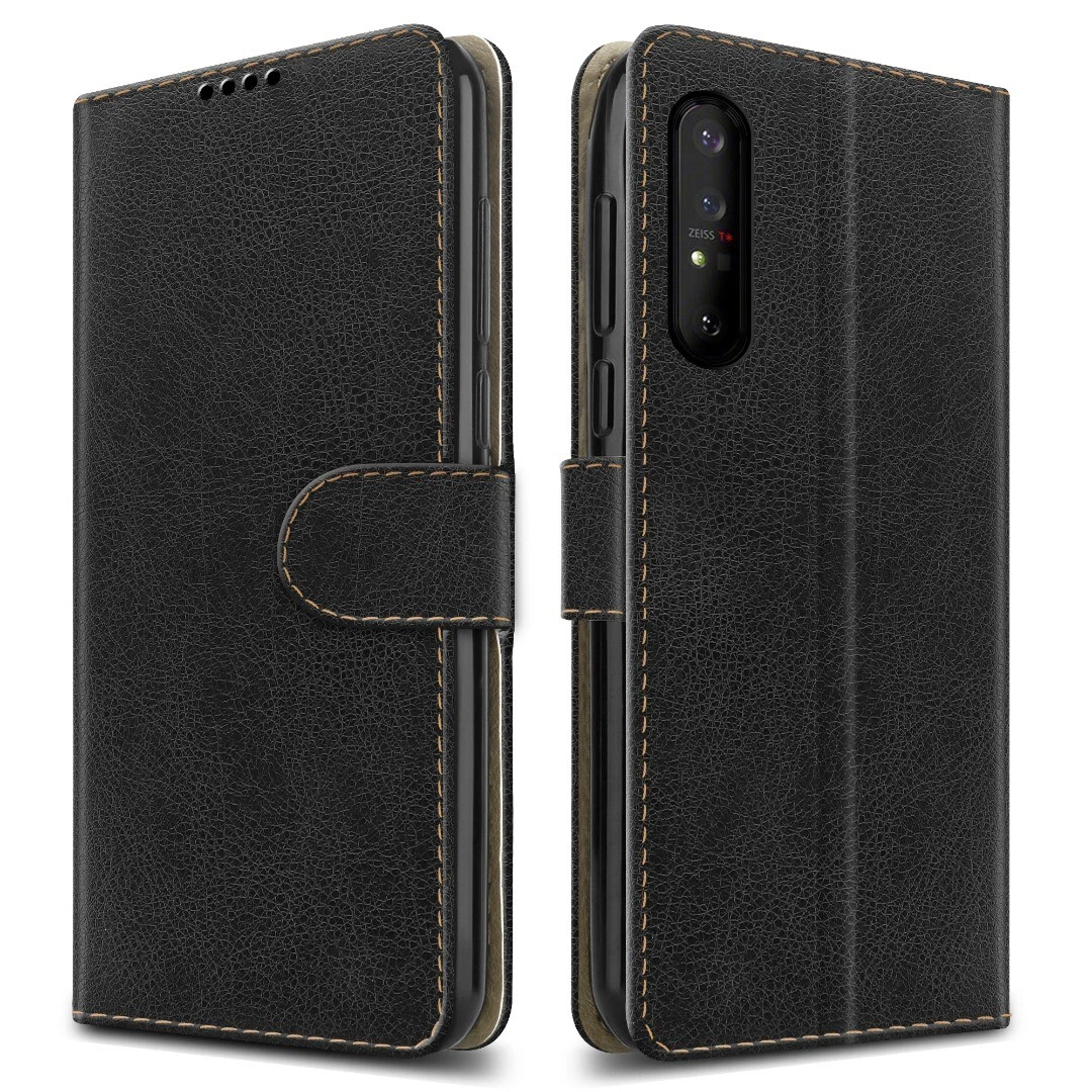 Custodia Portafoglio In Pelle Per Sony Xperia 10 / XA3 – Chiusura Magnetica, Colore Rosso