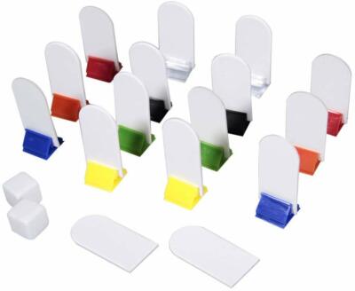 WYZwork Blank Board Game Pieces DIY Standing Die Cut Chit Player Card Marker 