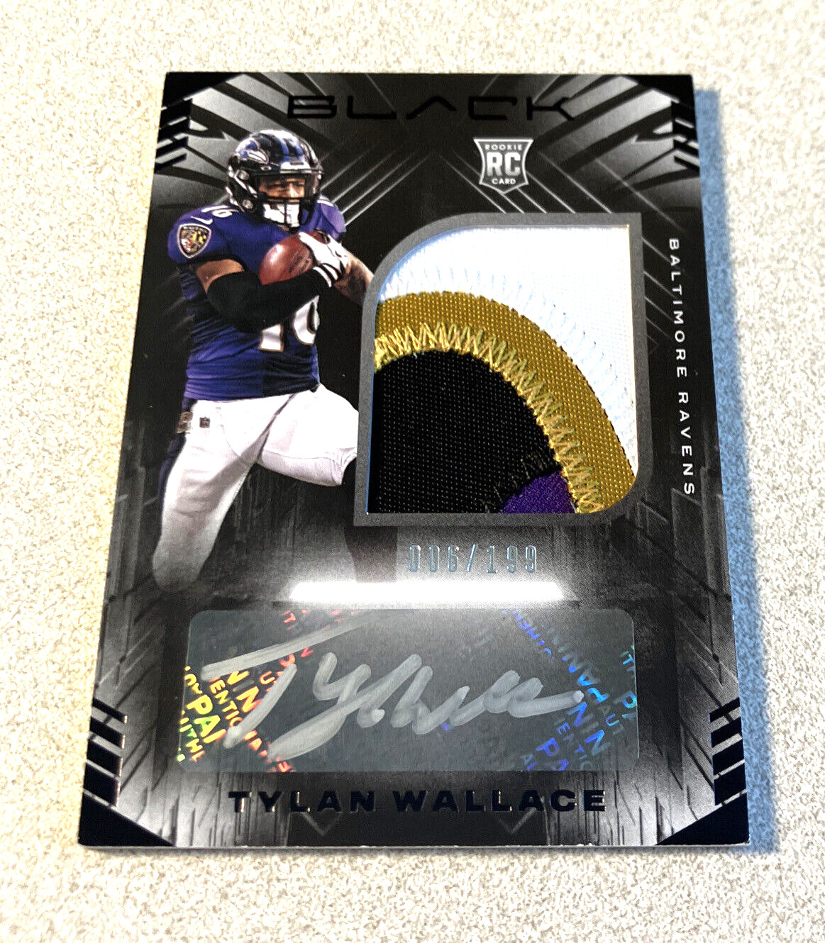Tylan Wallace Panini Black #224 Autograph