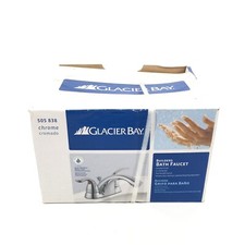 New Glacier Bay Builders Bath Faucet 505 838 Chrome Sink Two Handle NIB