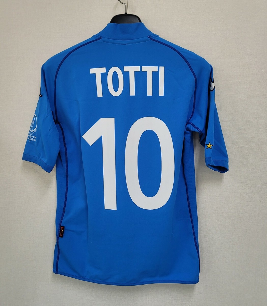 2002 ITALY Home S/S No.10 TOTTI 02 Koszulka Mistrzostw Świata | eBay
