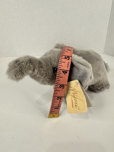 Elefant grau 5 Zoll Plüsch Rüssel Miyoni Aurora Stofftier Spielzeug Etikett - Bild 13 von 13