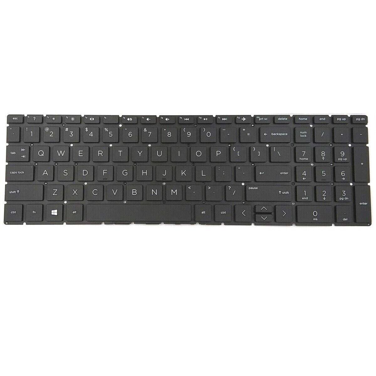 New for HP 15s-gr0007au 15s-gr0006au 15s-gr00 US Non-Backlit Black Keyboard