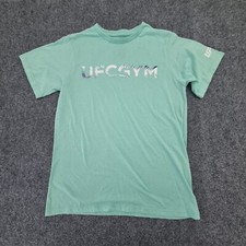 UFC Shirt womens MEDIUM green gym running sports activewear t-shirt Size M