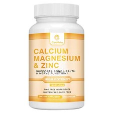 Image of Calcium Magnesium & Zinc Capsules 1425mg - Bone Health,Immune Support,Absorption