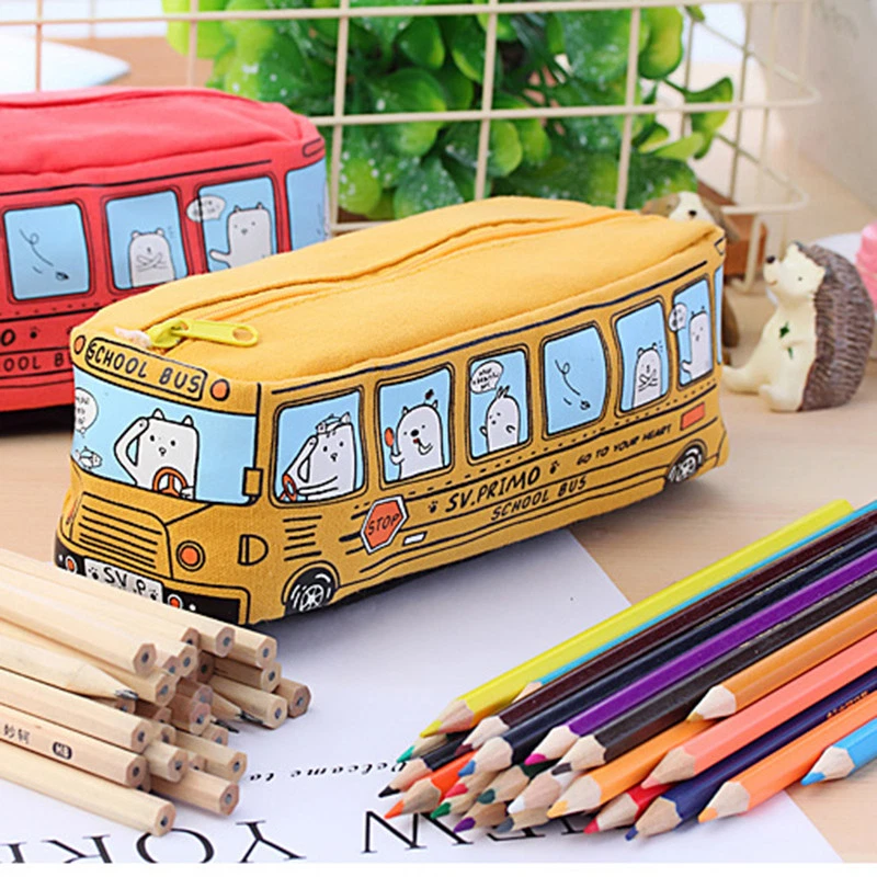 Pencil Case Pen Pouch Box Bag Cases Boys Girls School Office Supplies Makeup Box - Image 2 of 4