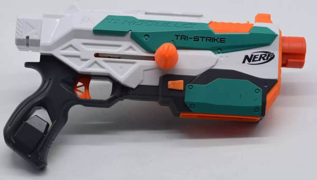 Nerf Modulus Tri-Strike Vs. N-Strike Longstrike Vs. N-Strike Longshot 