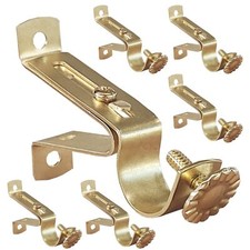 Curtain Rod Brackets Set Of 6 Curtain Rod Holder For 3/4 Inch Rod To The Wall Go