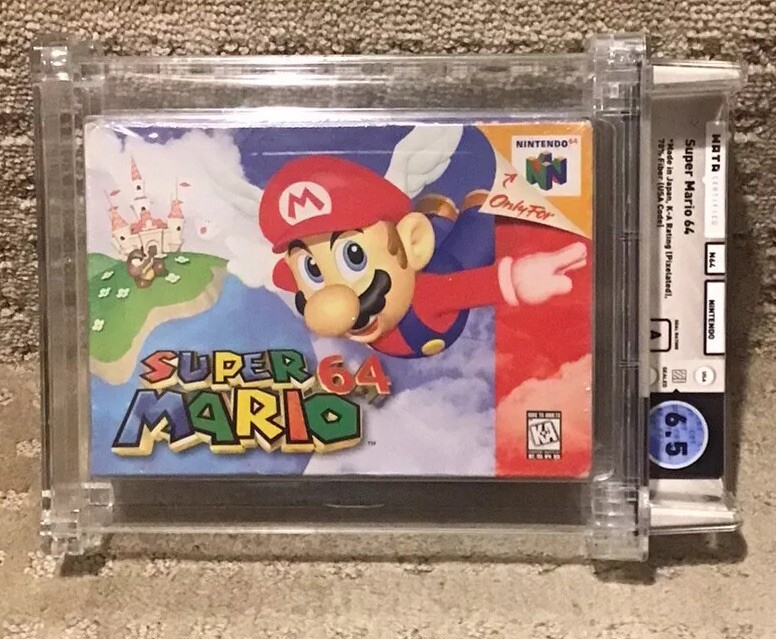 Super Mario 64 Nintendo N64 New Sealed Wata 6.5 First Print Rare Not CGC Pokémon