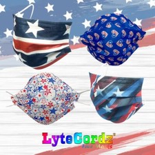 Face Mask 4th Fourth of July American Patriotic Disposable Surgical 3 Ply