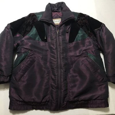 purple iridescent jacket