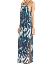 SANCTUARY Paradise Blue Strappy Maxi Dress Womens Size XS NWT