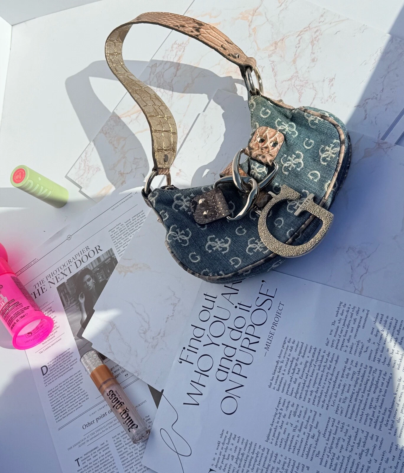 Guess Mini bag borsa vintage borsa denim