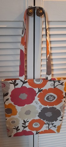 Handmade Retro Floral Fabric Tote Bag.