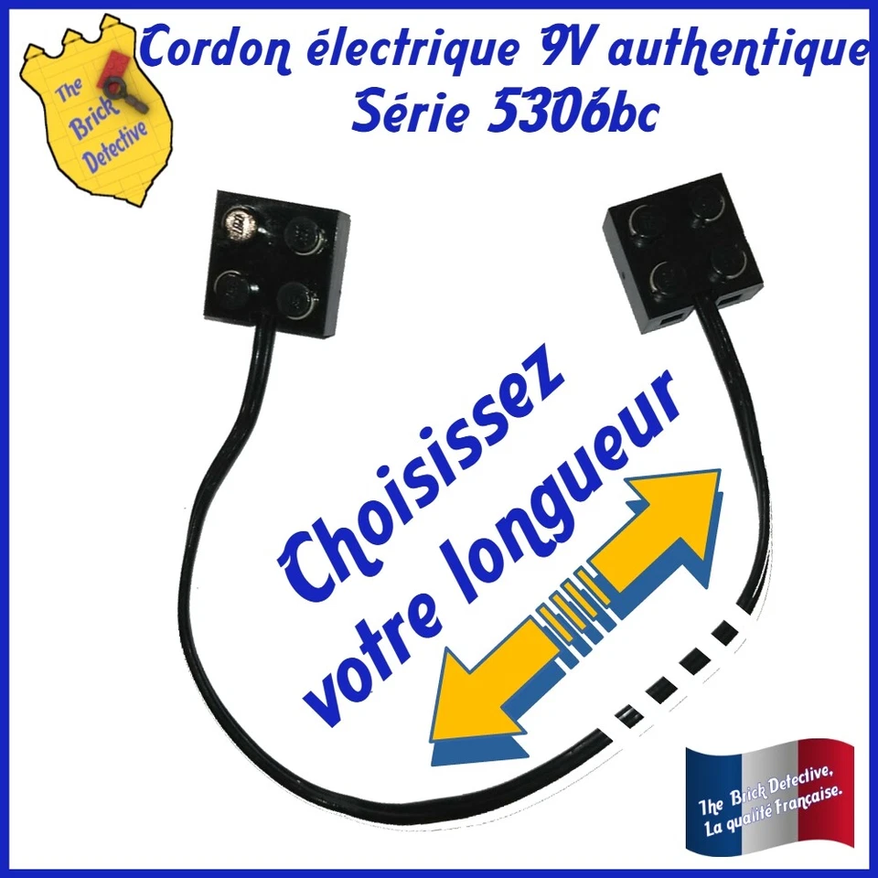 LEGO® Technic 5306bc Electric 9V, Wire with Brick 2 x 2 x 2/3 - Photo 2/2