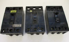 GENERAL ELECTRIC CIRCUIT BREAKERS LOT OF 3 TQD3225, TQD3150, TQD3125 PARTS ONLY