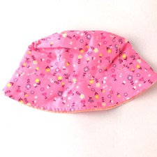 Light Pink and small wild flower print sun bucket hat 2t - 4t