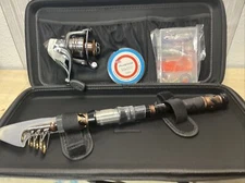 PLUSINNO Fishing Rod and Reel Combos - Carbon Fiber Telescopic Fishing Pole