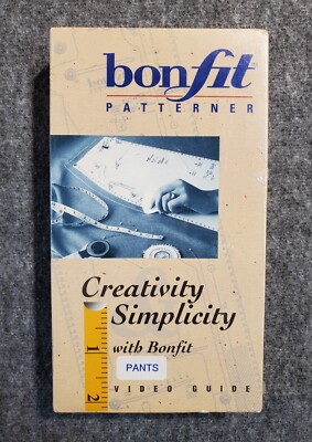 Bonfit Patterner Creativity Simplicity Pants Video Guide VHS Cassette New Sealed