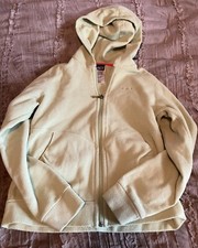 Patagonia Micro D Full Zip Fleece Hooded Sweatshirt Girls Large 12 Green 63380