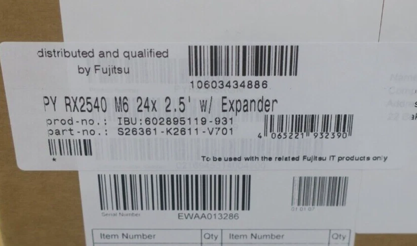 Fujitsu Primergy RX2540 M6 2x 16C Silver 4314 1TB RAM 6x 7.68TB SSD 24Bay Server - Image 4 of 4