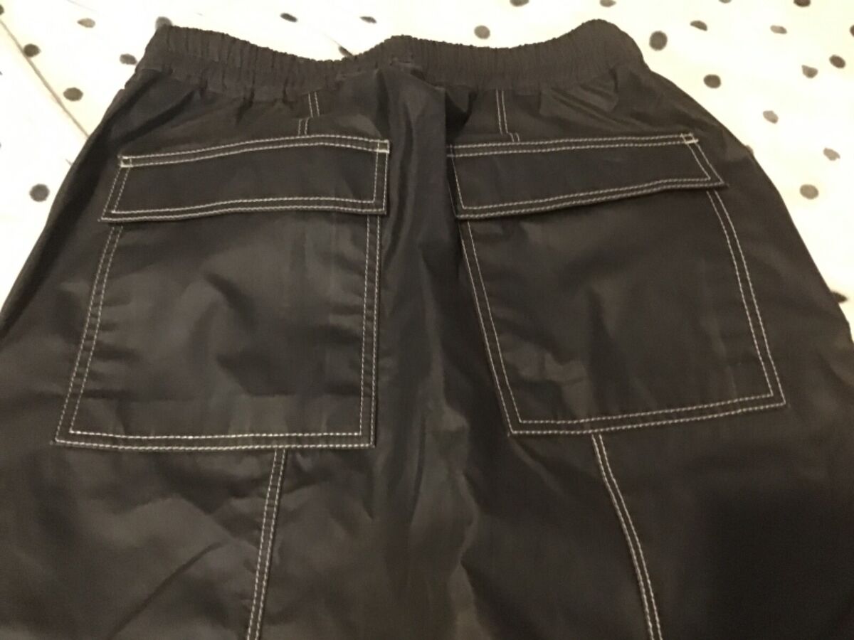 RICK OWENS DRKSHDW SHORTS with drawstring drop crotch RICK OWENS DRKSHDW SHORTS with drawstring drop crotch
