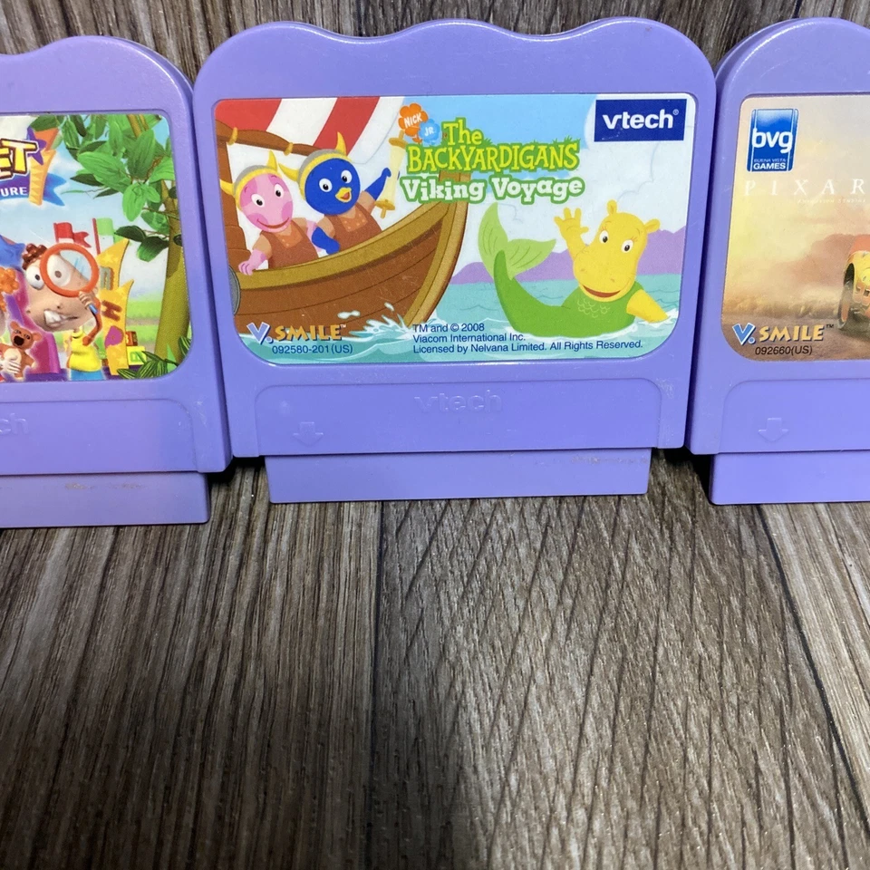Vtech V Smile - Lot of 4 Games - Cars - Alphabet Park X2 And The Backyardigans - Image 3 of 4