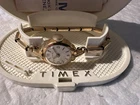 Vintage Women’s Timex Gold Manual Wind Watch in Original Plastic Case & Papers