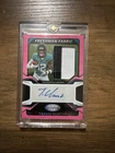 2025 Panini Certified Football Travis Hunter Freshman Fabric Pink Etch /35