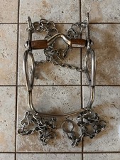 4 5/8" Stainless Steel Charro Saddle Horse Bit, Freno Charro Para Caballo