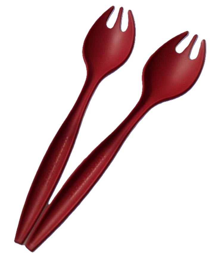 set de couvert à salade cuillère de service allegra bordeaux NEUF TUPPERWARE - Photo 1/1