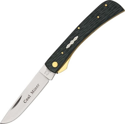 Rough Ryder Messer  Coal Miner Work Knife Black Bone Linerlock Taschenmesser