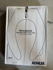 Kohler Stronghold Elongated Open-Front Plastic Toilet Seat 18.25"