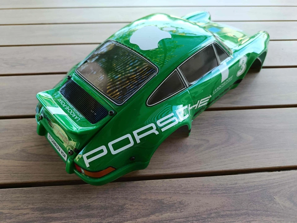 Vintage RC 1/10 1/12 Carrosserie Porsche Carrera RSR HPI Cup Racer (tamiya m01) - Photo 2/4