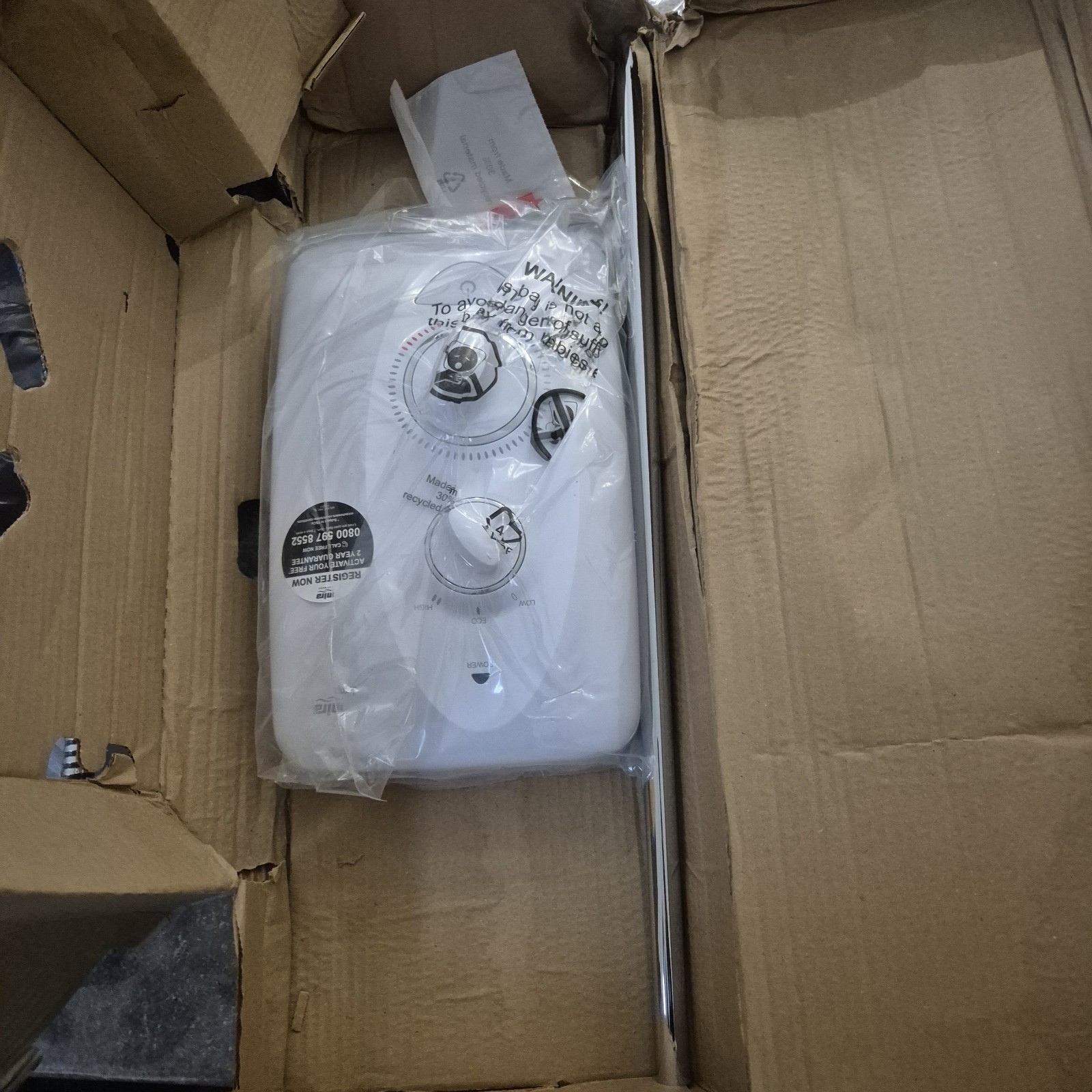 Mira Jump Electric Shower 8.5kW White & Chrome 1.1788.010