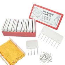 Knit Blockers Set 25Pcs Metal Knitting Blocking Mats  Pins For DIY Knit Crochet