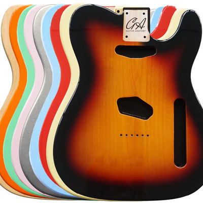 Tele Gitarrenkörper Nitro, Poly, unvollendete Erle Esche Gitarre Anatomy  Telecaster