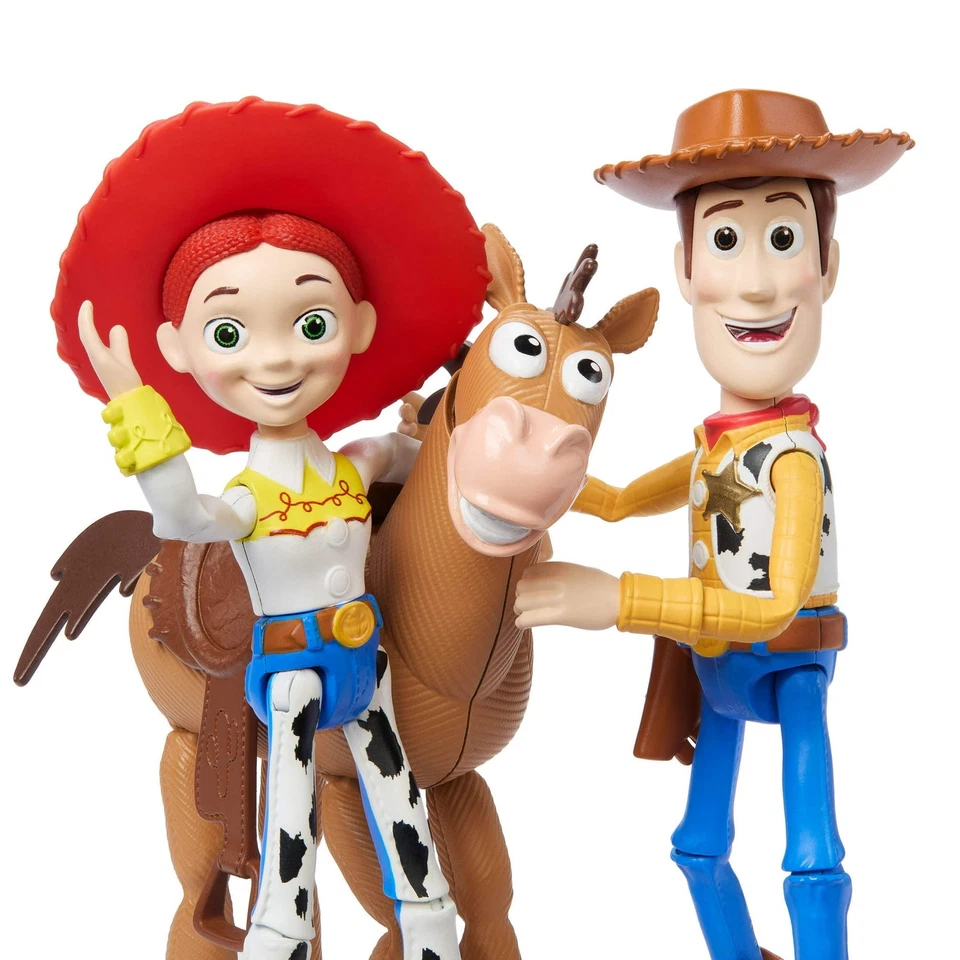 Disney Pixar Storytellers Toy Story Woody, Jessie & Bullseye Posable Foto 4 de 4