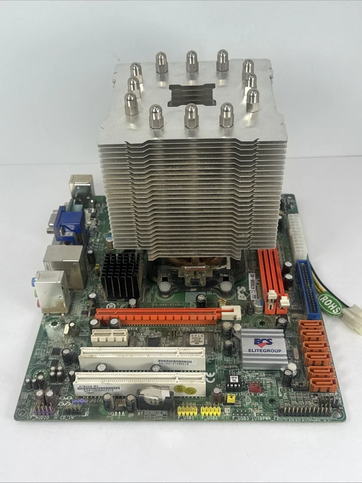 ECS Socket Motherboard A780GM-M3 AM3/AM2+ AMD 780G Micro ATX AMD Huge Heat Sync - Image 2 of 4