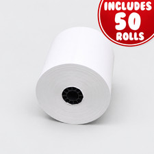 3 1/8" x 273' Extra Long BPA Free Thermal Receipt Paper Rolls- 50 Rolls/cs. USA