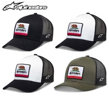 Alpinestars Cali 2.0 Hat Unisex Casual Baseball Cap Snap Back Black White Mesh