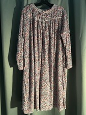 Aria Collection Long Sleeve Floral Super Soft Ballet Nightgown L