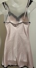 Victoria's Secret Pink Label Adj Straps Chemise Pink Black Lace Trim S/P — photo 2