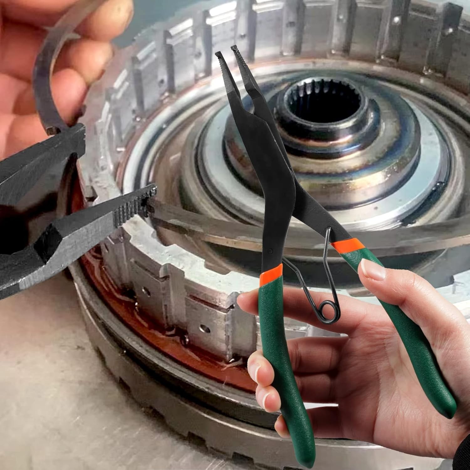 SPEEDWOX 9 inch Angle Tip Lock Ring  Pliers for Transmission , Special Circlip