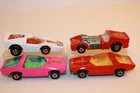 Four (4) Vintage Matchbox/Lesney 1970-1975 Cars GUILDSMAN / FANDANGO / DRAGSTER